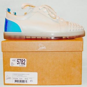 CHRISTIAN LOUBOUTIN Varsijunior Spikes 2 Leather Low-top Sneakers (11.5)